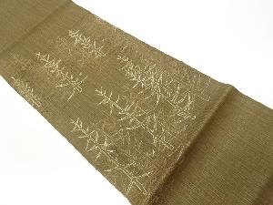 木々模様刺繍袋帯